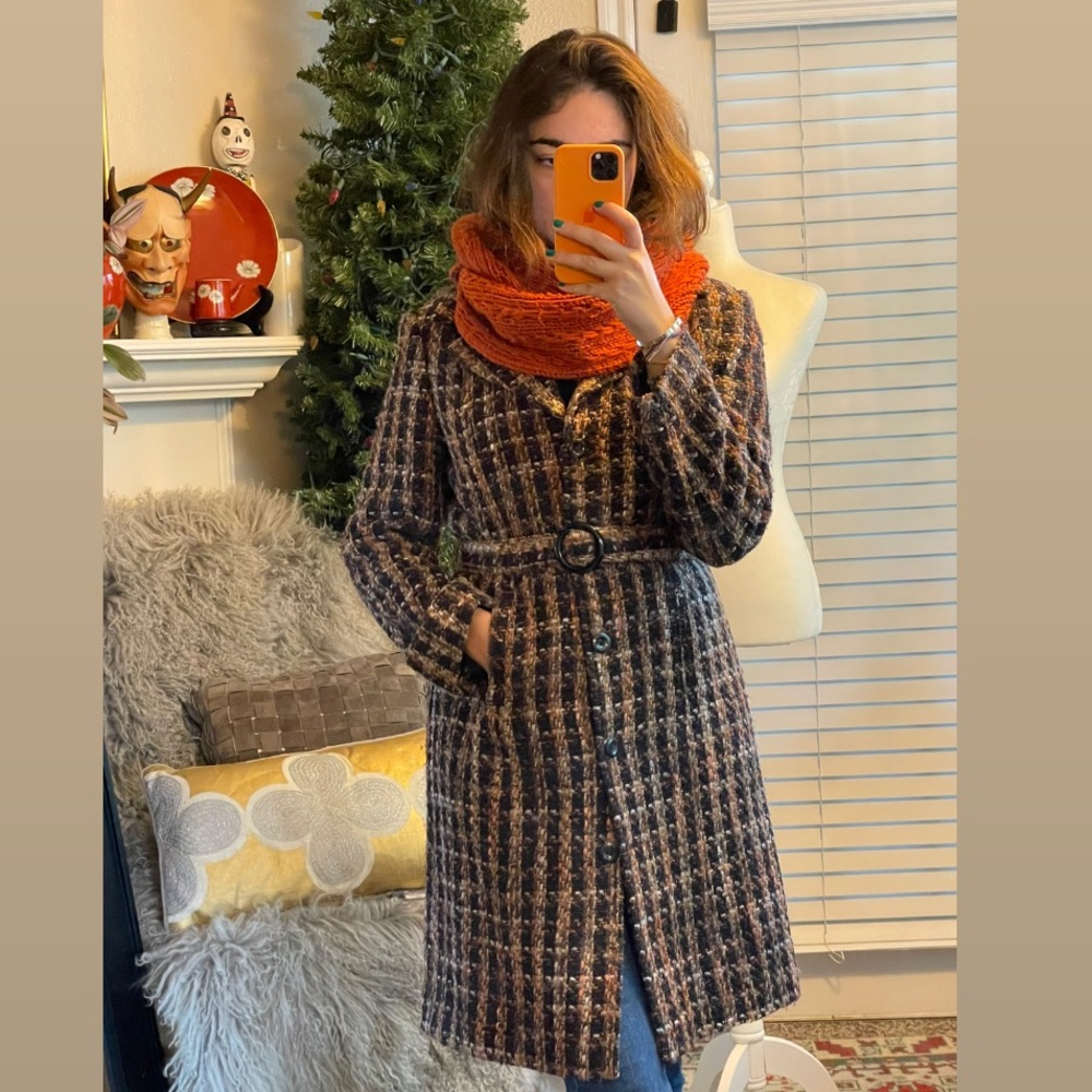 Divided H&M textured fabulous fall colored coat